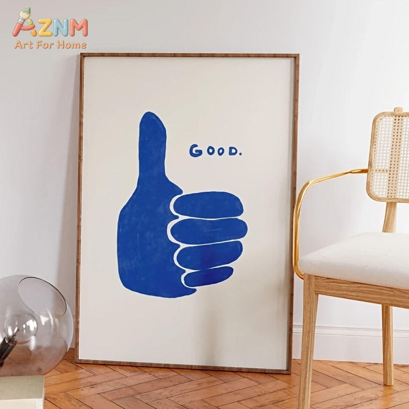 Photography Nature - AZNM Impressão em Tela Minimalista Azul