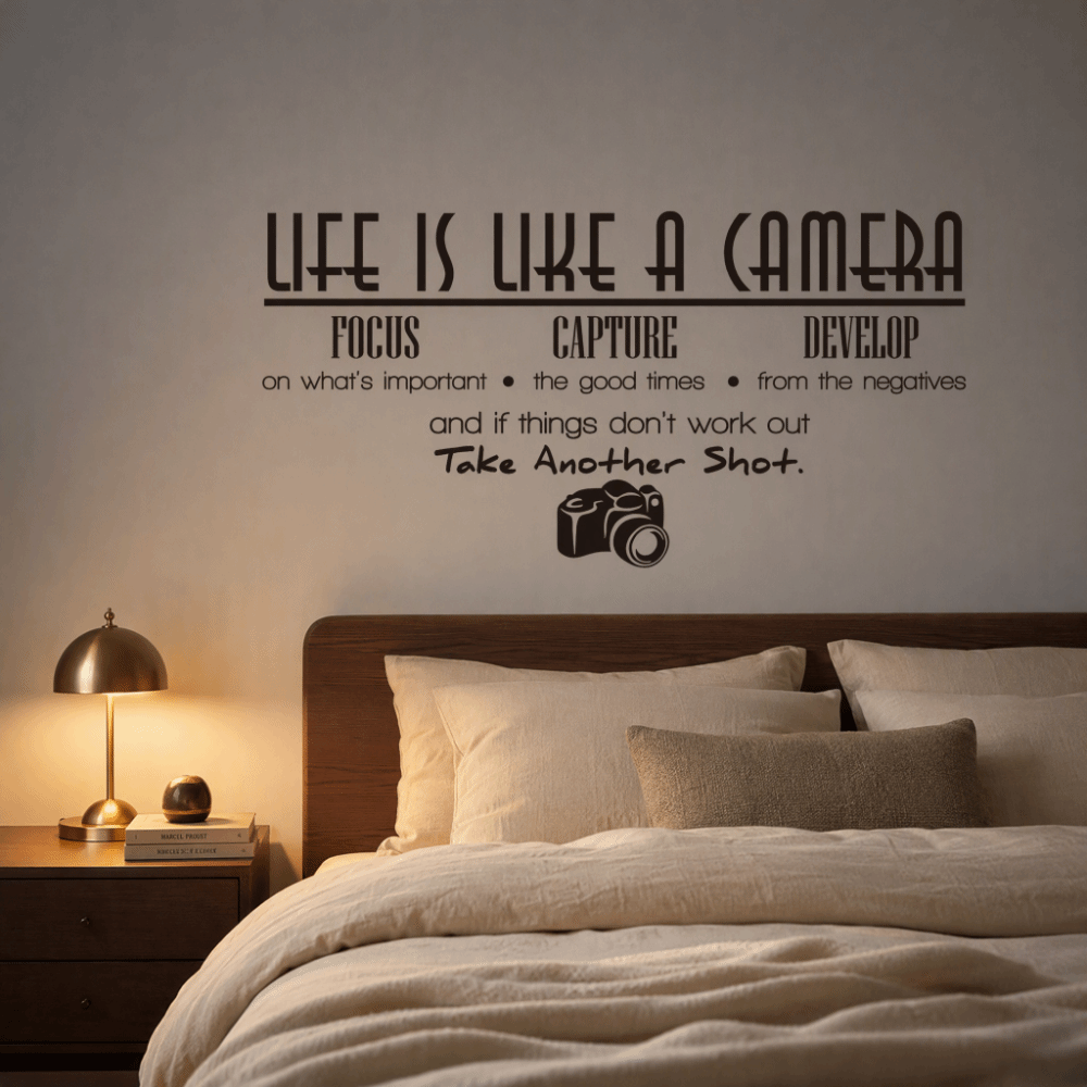 Photography Quotes - Adesivos de Parede em Vinil PVC