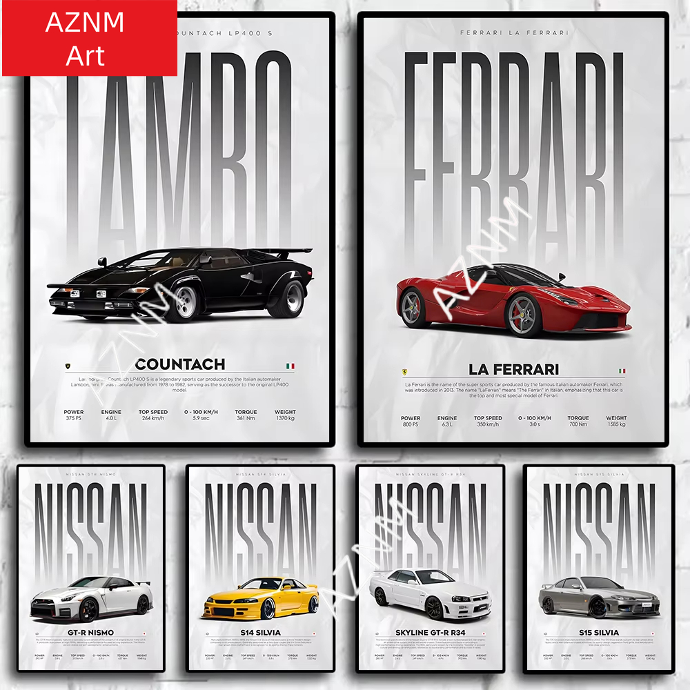 Pôsteres de Carros Famosos S14 - Photography Nature avaliação e preço