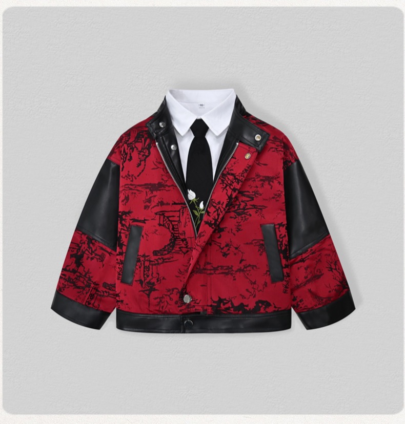 Cavalheiro crianças bordado mo - Photography Jacket avaliação e preço