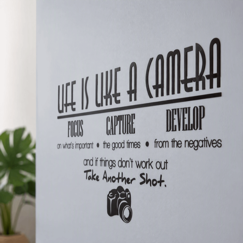 Adesivos de Parede em Vinil PV - Photography Quotes avaliação e preço