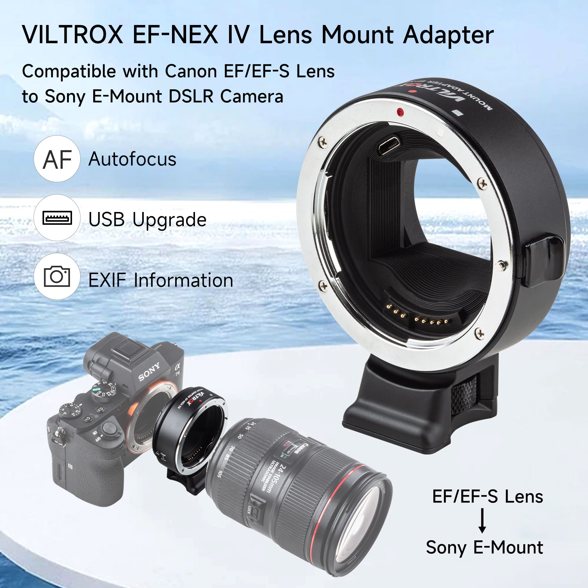 Anel adaptador de montagem de  - Sony Camera A7 Iv avaliação e preço