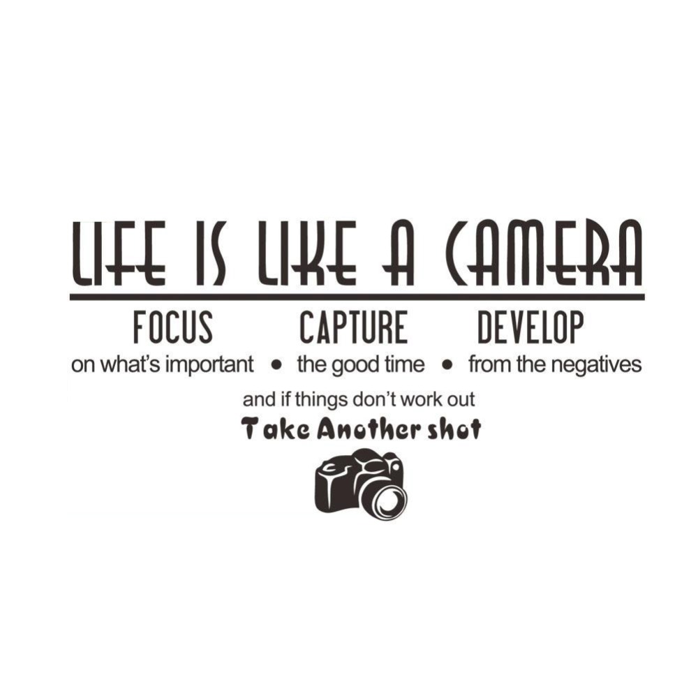 Adesivos de Parede em Vinil PV - Photography Quotes avaliação e preço